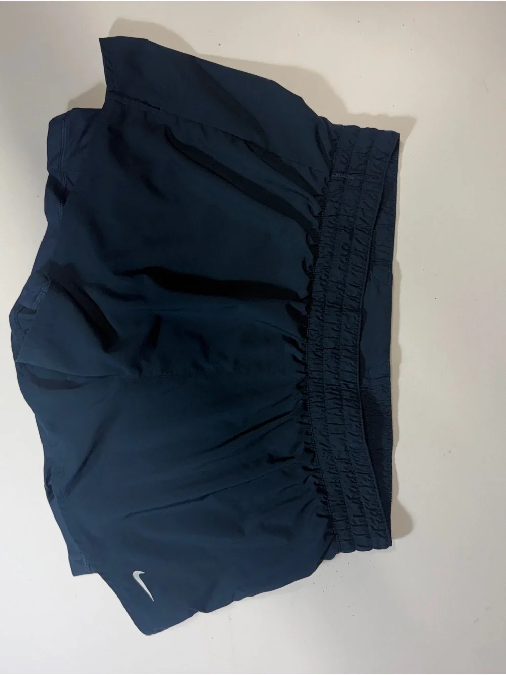 Nike Women's Dark Navy Athletic Shorts with Swoosh